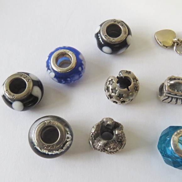 Vintage PANDORA Bracelet with 14k Gold Clasp and Many Charms - Picture 6 of 8